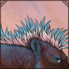 Lion Pride Faux Mohawk [Light Blue and Pink]